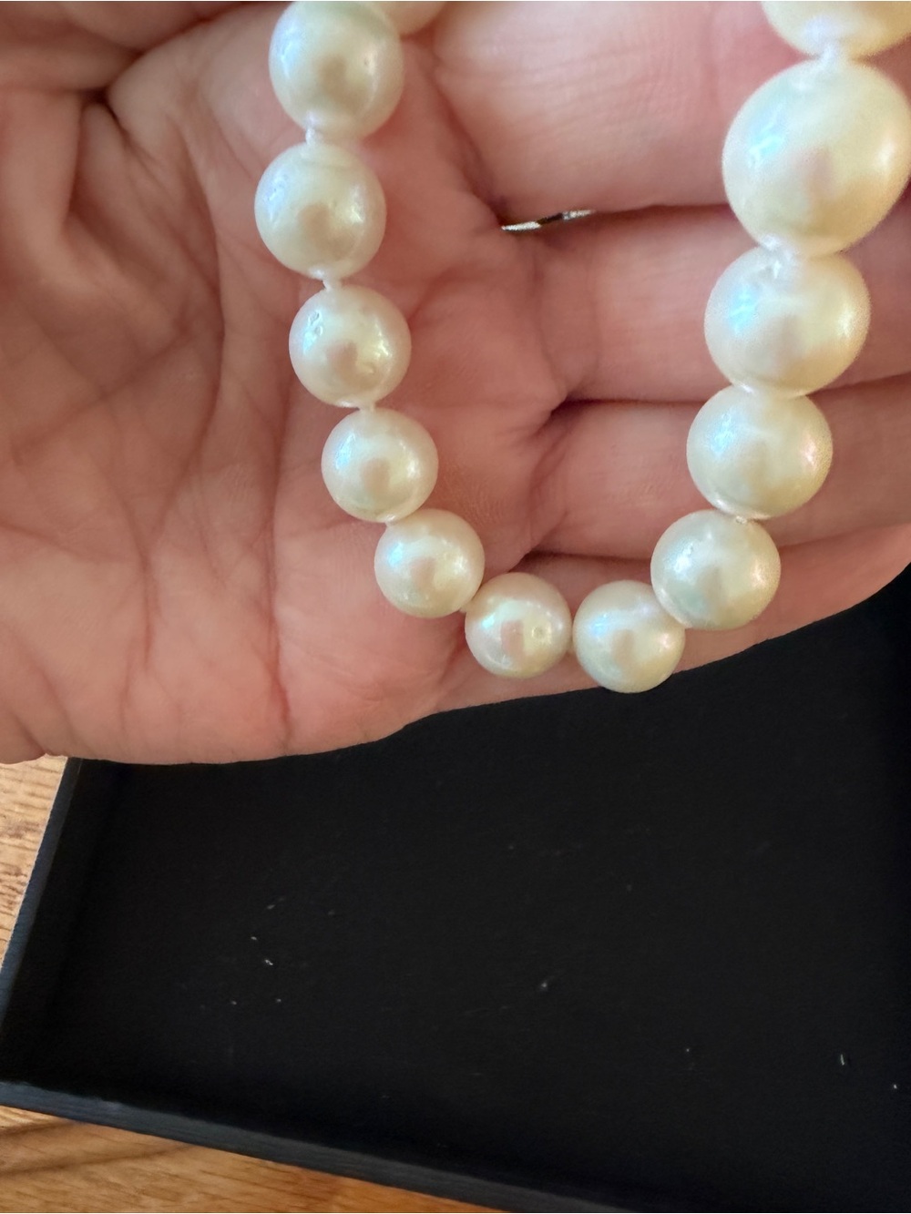 Classic South Sea Cream Pearl Strand Necklace - Elegant Women’s Jewelry - Picture 6 of 6